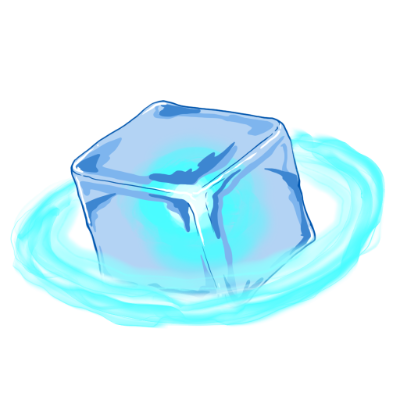 A block of ice